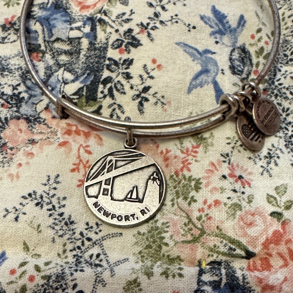 Alex and Ani Silver Newport Charm Bracelet